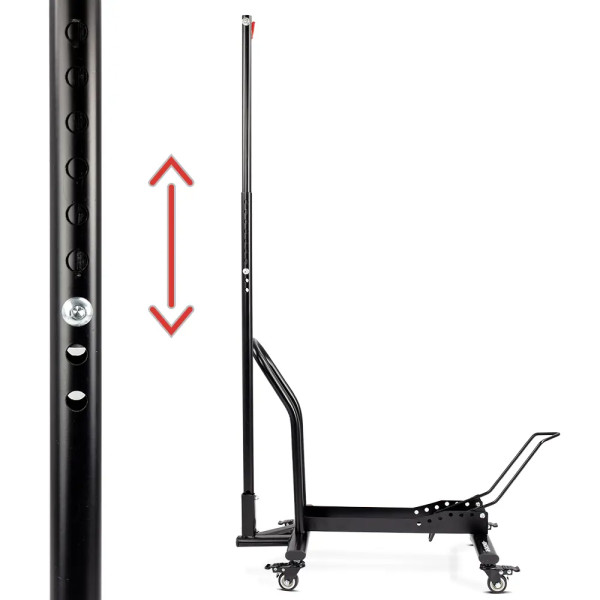 Bike stand with wheels